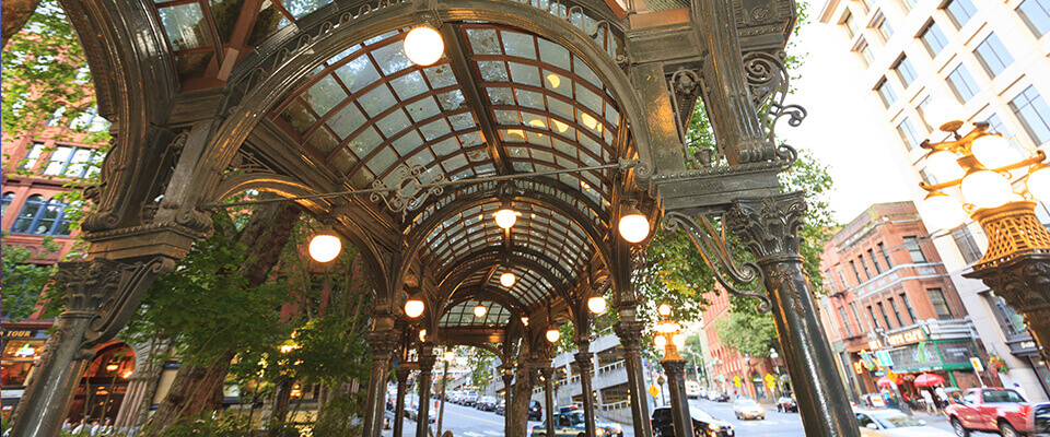 Pergola Pioneer square Totally Seattle tours things to do